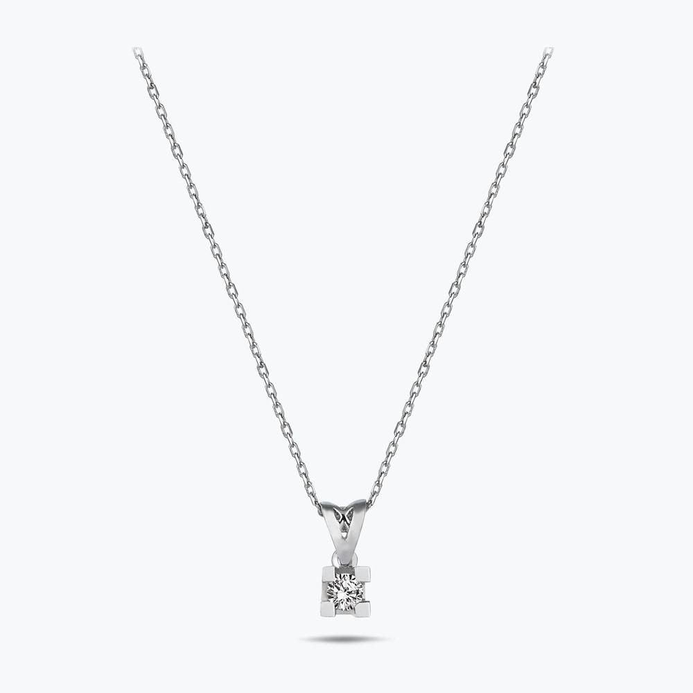 Pırlanta Tektaş Kolye