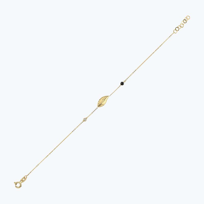 Pırlanta Spinel Taşlı Yaprak Bileklik