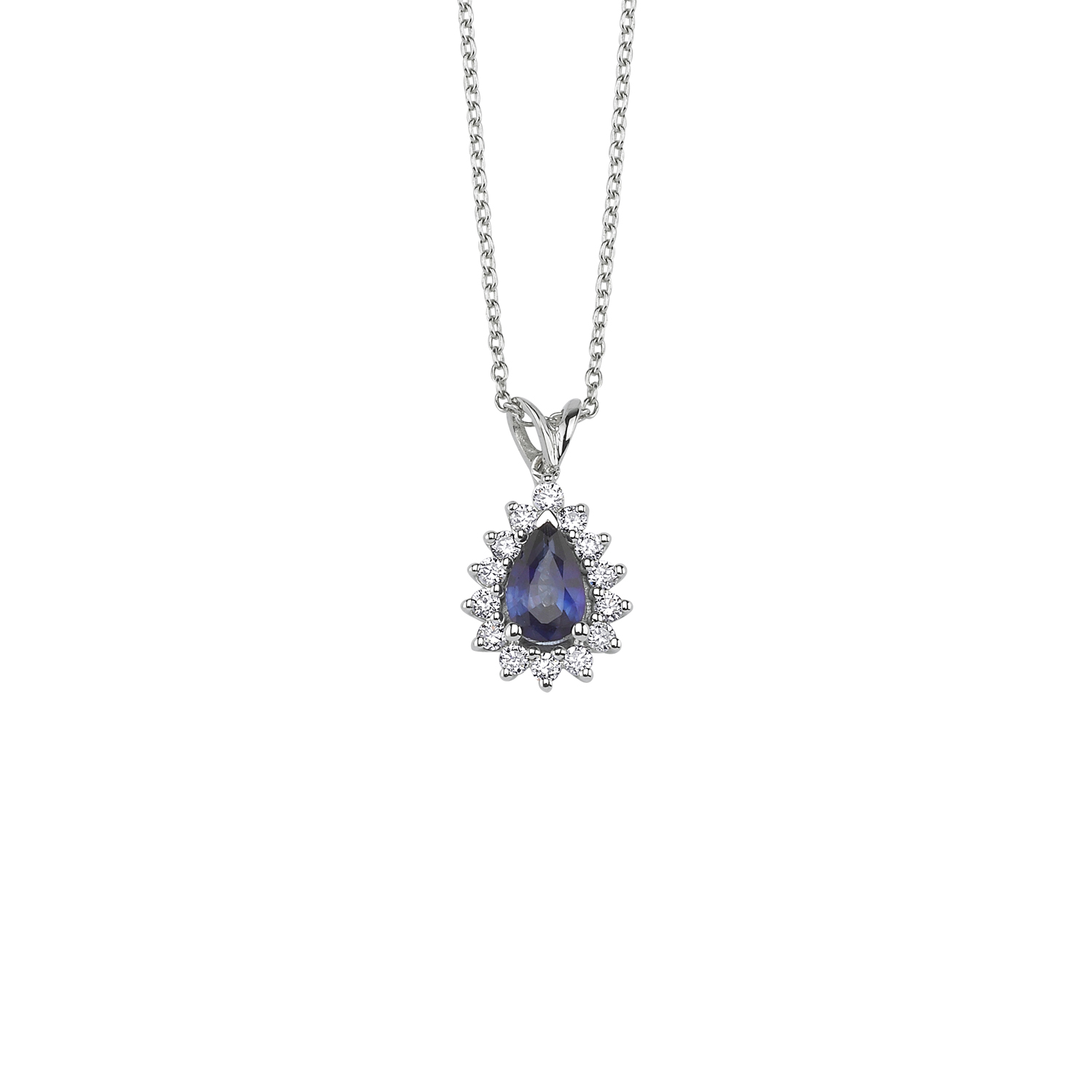 Collier Diamant Saphir
