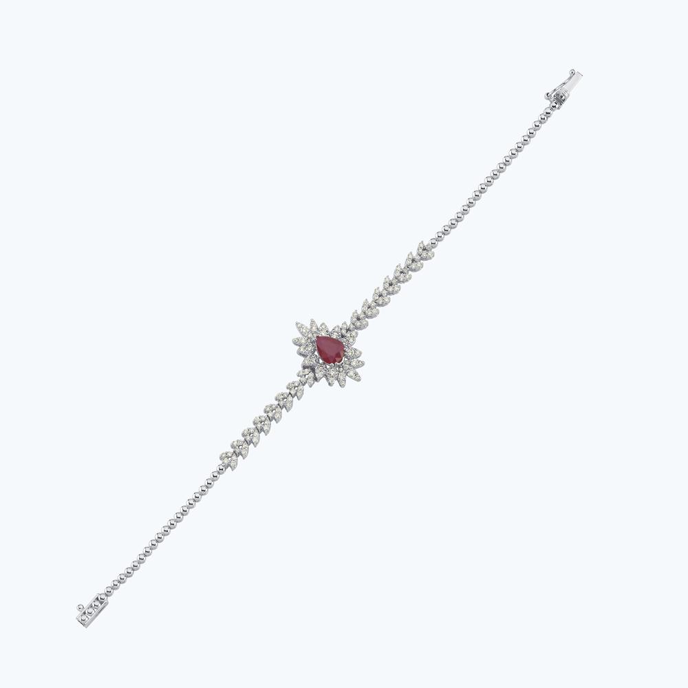 Pırlanta Yakut Damla Bileklik